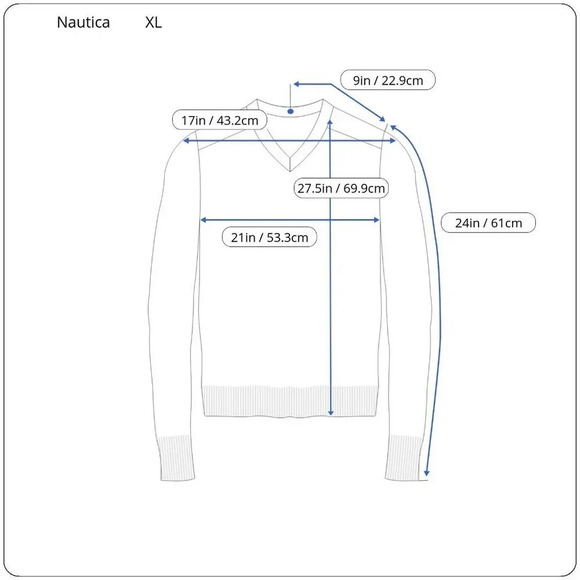 Nautica Gray Pull Over Cable Knit High Collar - Picture 2 of 7